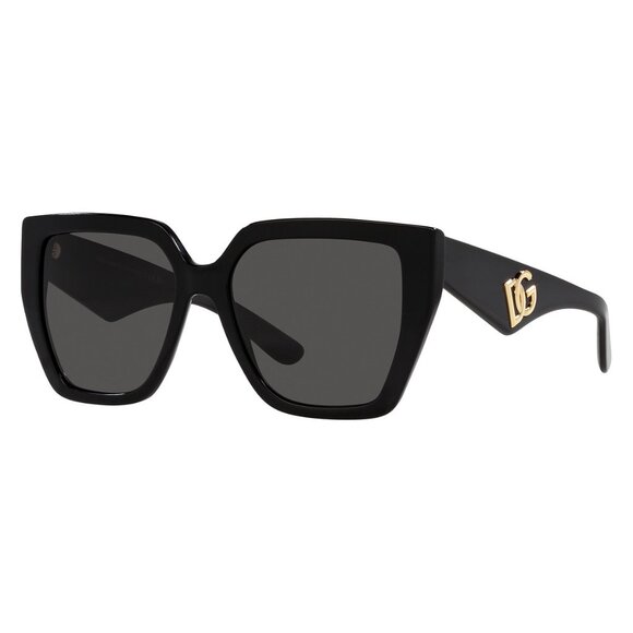 NEW DOLCE&GABBANA DG4438 501/87 BLACK SQUARE SUNGLASSES DG 4438 - Picture 1 of 7